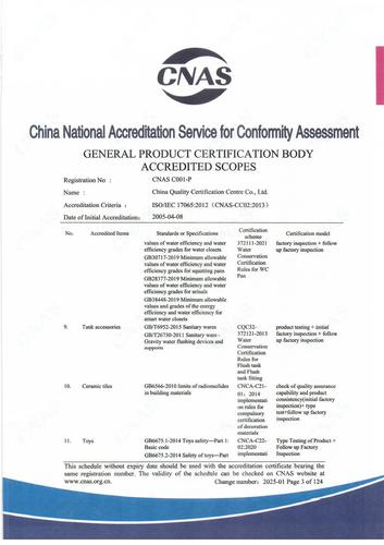 CNAS认可证书业务范围附件英文 (3)