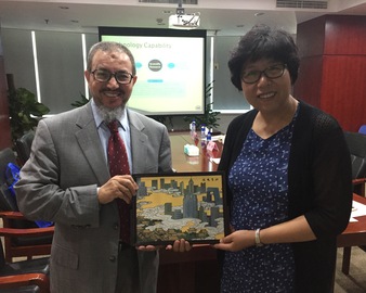 中检集团领导、中心主任陆梅会见海合会标准化组织秘书长莫拉