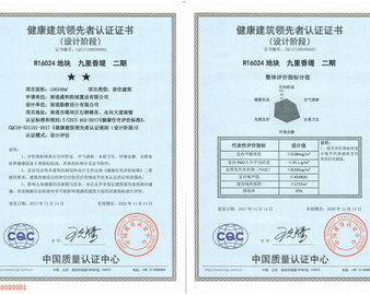 中心颁发国内首张HiB健康建筑领先者认证证书