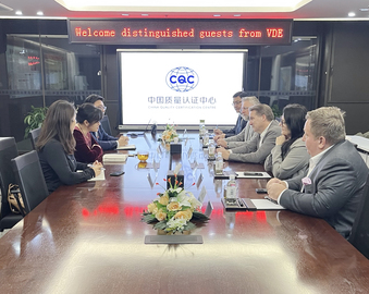 VDE环球服务有限公司总裁一行到访中国质量认证中心青岛分中心
