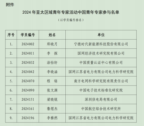 中国质量认证中心青年代表荣获2024年中国IEC青年专家称号3