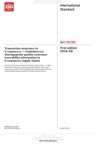 中国质量认证中心牵头发布电子商务商品质量保障国际标准