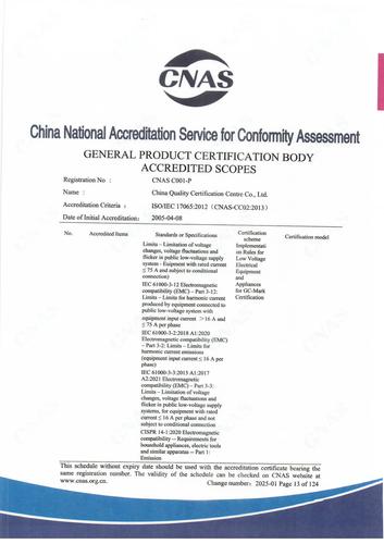 CNAS认可证书业务范围附件英文 (13)