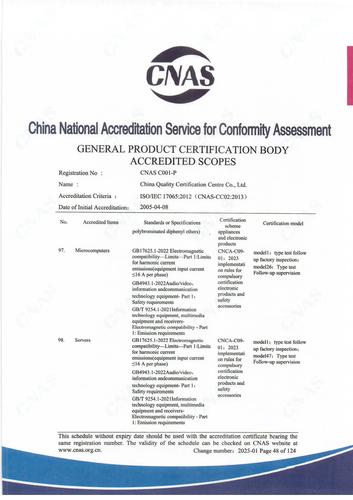 CNAS认可证书业务范围附件英文 (48)