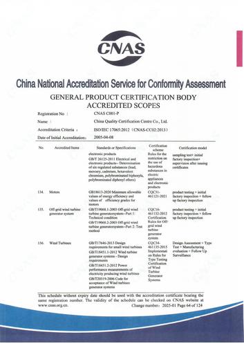 CNAS认可证书业务范围附件英文 (64)