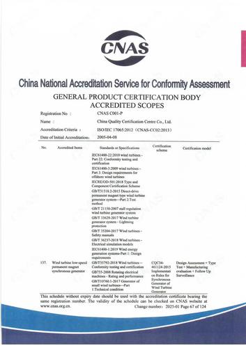 CNAS认可证书业务范围附件英文 (67)