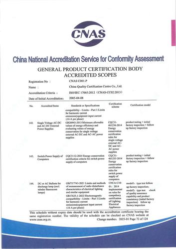 CNAS认可证书业务范围附件英文 (72)