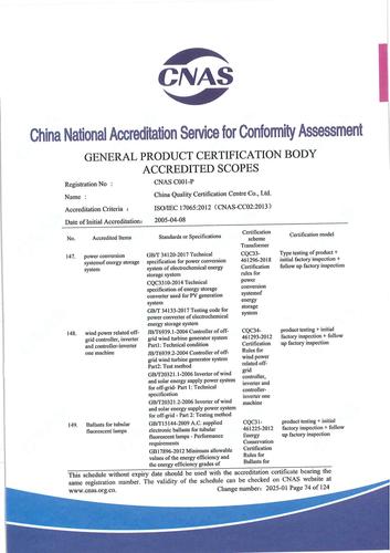 CNAS认可证书业务范围附件英文 (74)