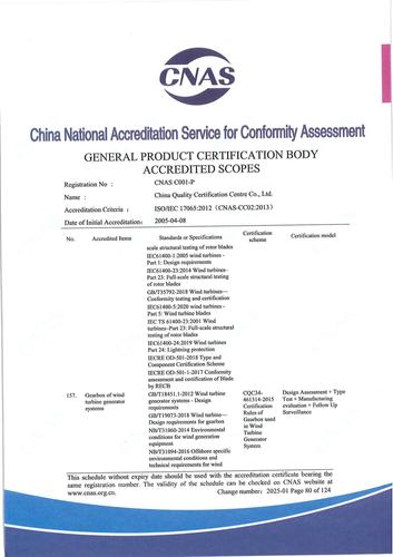 CNAS认可证书业务范围附件英文 (80)