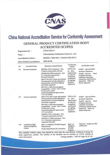 CNAS认可证书业务范围附件英文 (92)