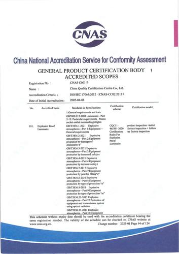 CNAS认可证书业务范围附件英文 (94)