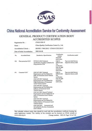 CNAS认可证书业务范围附件英文 (123)