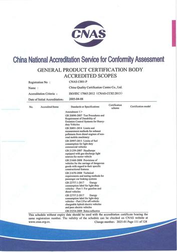 CNAS认可证书业务范围附件英文 (111)