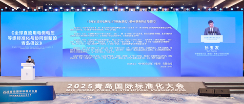中国质量认证中心联合承办2025青岛国际标准化大会“新型能源与直流多元应用标准化”平行分会2